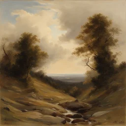 a landscape by Carl Eugen Keel