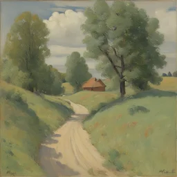 a landscape by Carl Moll