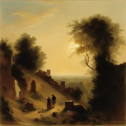 a landscape by Carl Spitzweg