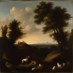 a landscape by Carlo Dolci