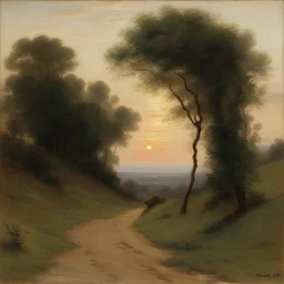 a landscape by Charles-Amable Lenoir