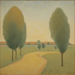 a landscape by Charles Angrand