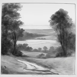 a landscape by Charles Dana Gibson