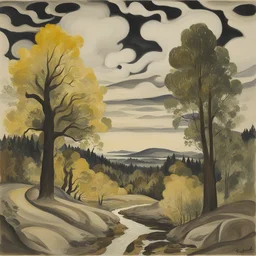 a landscape by Charles E. Burchfield