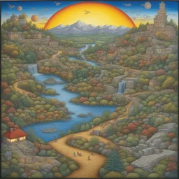 a landscape by Charles Fazzino
