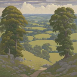 a landscape by Charles Ginner
