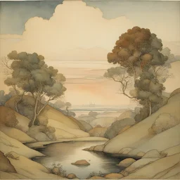 a landscape by Charles Maurice Detmold