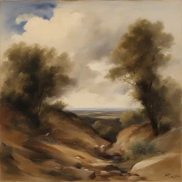 a landscape by Charles Mellin
