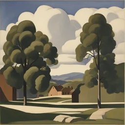 a landscape by Charles Sheeler