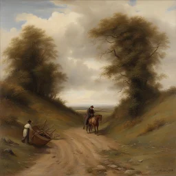 a landscape by Charles Spencelayh