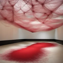 a landscape by Chiharu Shiota