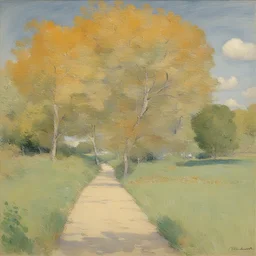 a landscape by Childe Hassam