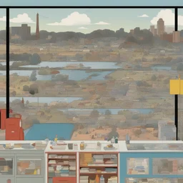a landscape by Chris Ware