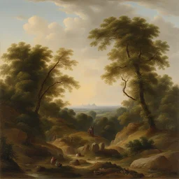 a landscape by Christian Wilhelm Allers