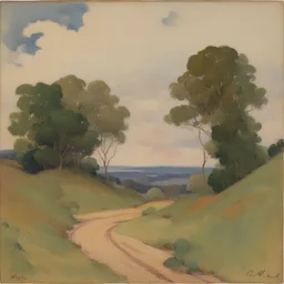 a landscape by Clara Miller Burd
