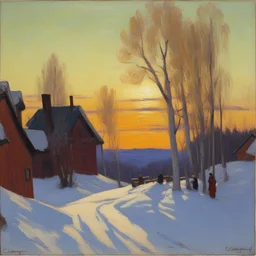 a landscape by Clarence Gagnon
