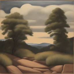 a landscape by Clarence Holbrook Carter