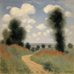 a landscape by Claude Monet