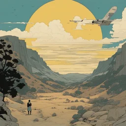 a landscape by Cliff Chiang