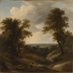 a landscape by Clovis Trouille