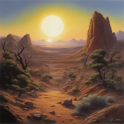 a landscape by Clyde Caldwell
