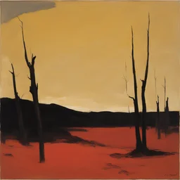 a landscape by Clyfford Still