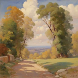 a landscape by Colin Campbell Cooper