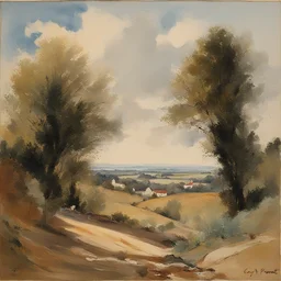a landscape by Cyril Pontet