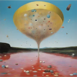 a landscape by Damien Hirst