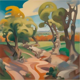 a landscape by Dana Schutz