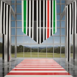 a landscape by Daniel Buren