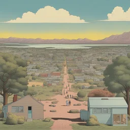 a landscape by Daniel Clowes