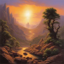 a landscape by Darrell K. Sweet