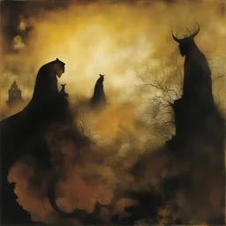 a landscape by Dave McKean