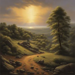 a landscape by David A. Hardy