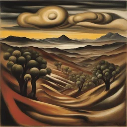 a landscape by David Alfaro Siqueiros