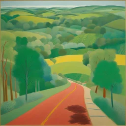 a landscape by David Hockney