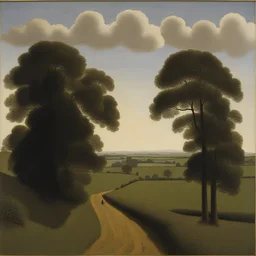 a landscape by David Inshaw