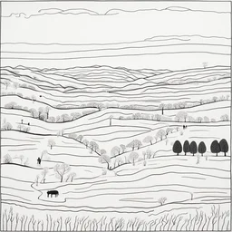 a landscape by David Shrigley