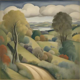 a landscape by Dora Carrington