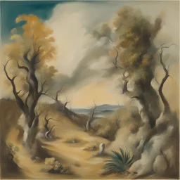 a landscape by Dorothea Tanning