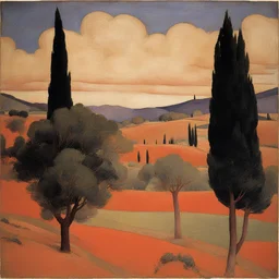 a landscape by Duccio