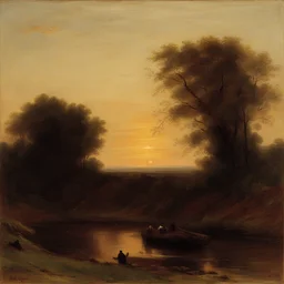 a landscape by Eastman Johnson