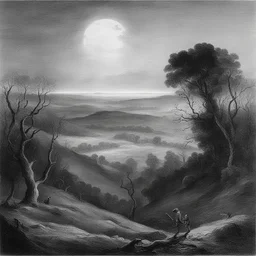 a landscape by Edgar Alan Poe