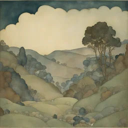 a landscape by Edmund Dulac