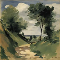 a landscape by Edouard Manet