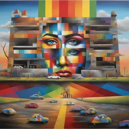 a landscape by Eduardo Kobra