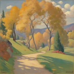 a landscape by Edward Cucuel