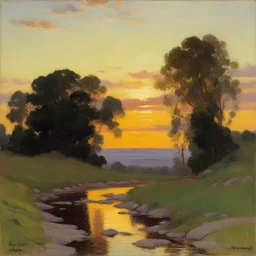a landscape by Edward Henry Potthast