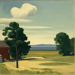 a landscape by Edward Hopper
